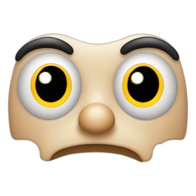 Nose emoji with boogers sticker