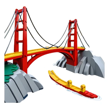 Edvard munch the scream landscape in Lego sticker