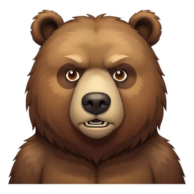 Russian bear showing fuck sticker