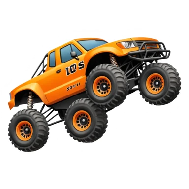 A trophy truck mid air sticker