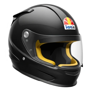Formula 1 helmet black color sticker