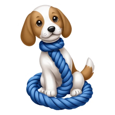A rope toy for dogs  sticker