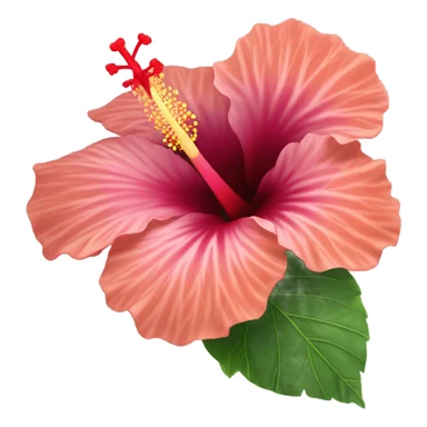 Hibiscus flower in detail sticker