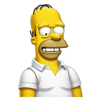 Homer simpson happy sticker