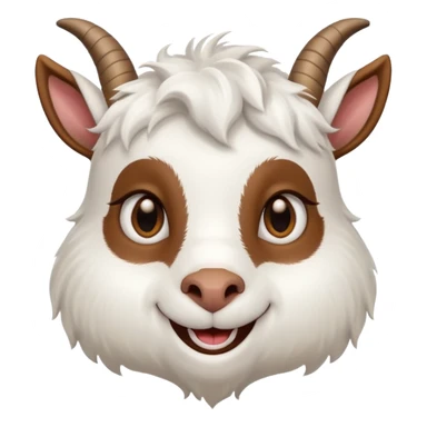 Good morning saying with goat sticker