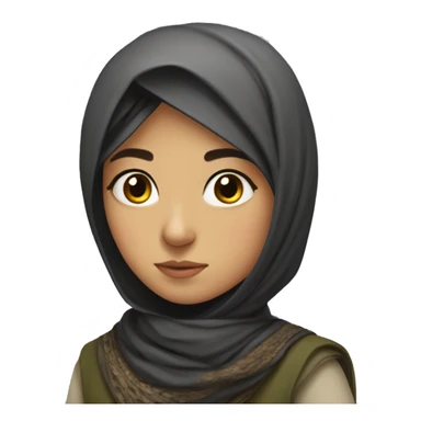Kurdish girl finch  sticker