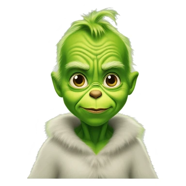 The grinch as a baby sticker