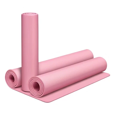 Light pink yoga mat sticker