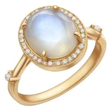 moonstone engagement ring sticker