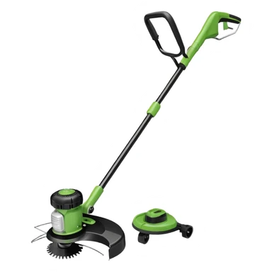 Echo lawn trimmer with edging attachment sticker