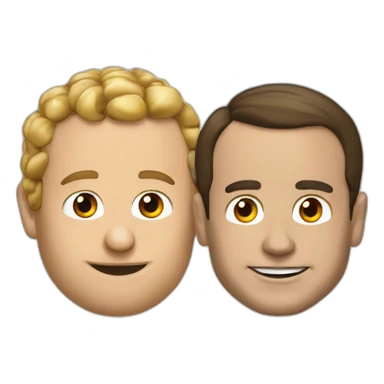 macron and poutine sticker