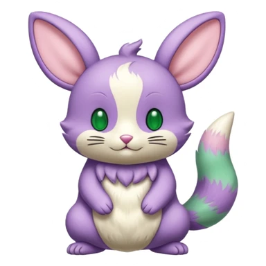 Teddiursa-Minccino-Meowscarada-fusion  sticker