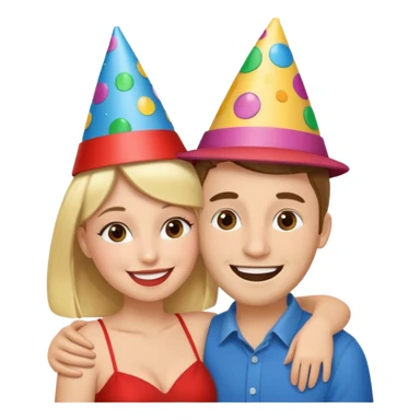 Couple hugs on photobooths sticker