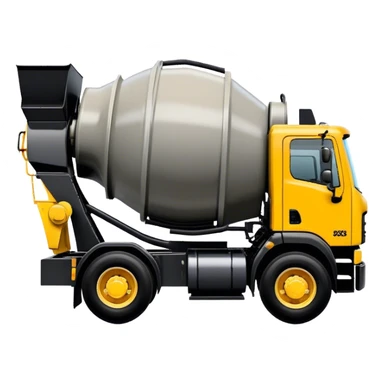 Cement Mixer - Mack Granite (Model Year: 2022) (Iconic colour: Yellow and black) sticker