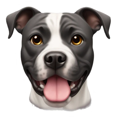 black staffordshire terrier sticker