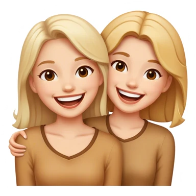Girls besties sticker