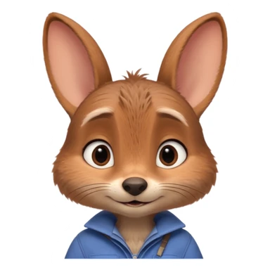 Judy Hopps (rabbit, without cap) from the Zootopia Disney movie sticker