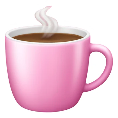 Pink aesthetic coffee cup  sticker