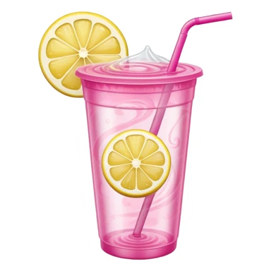 pink lemonade in a plastic cup sticker