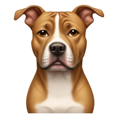 Light Brown staffy giving side eye  sticker