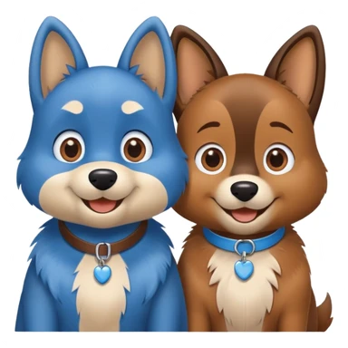 Bluey and bingo  sticker