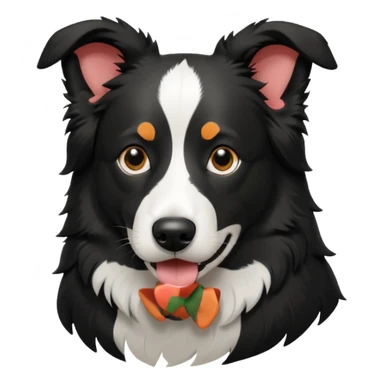Border collie silohuette sticker