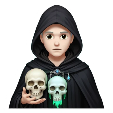 male dnd necromancer sticker