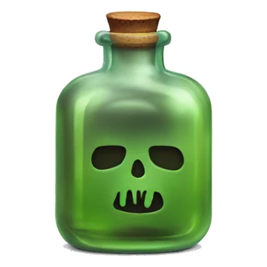 poison bottle sticker