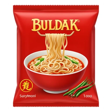 Buldak noodles packet sticker