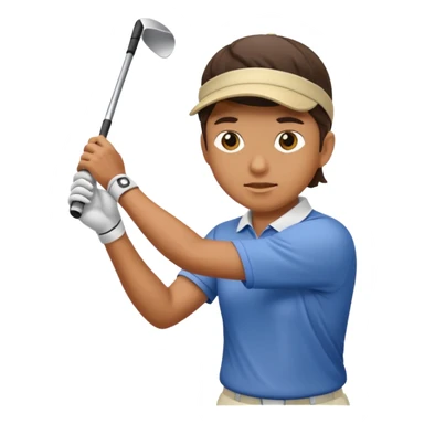 A golfer hitting a slice sticker