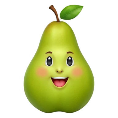 Eine Birne die Mittelfinger zeigt  sticker