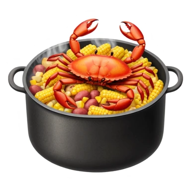 Cajun crab seafood boil sticker