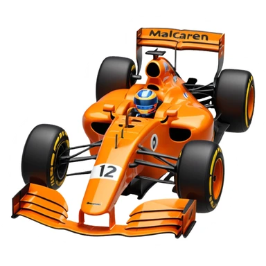 mclaren formula 1 2025 car like an ios emoji sticker