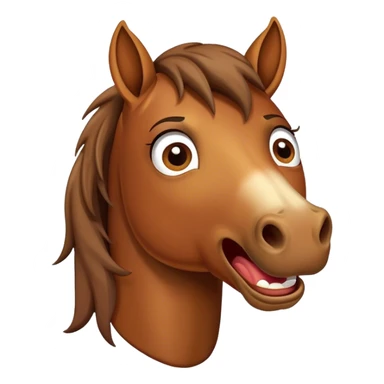 a horse gasping in surprise sticker