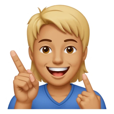 Laughing face sticking up a middle finger sticker