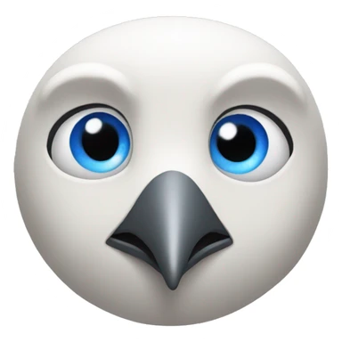 piegon with blue eyes sticker