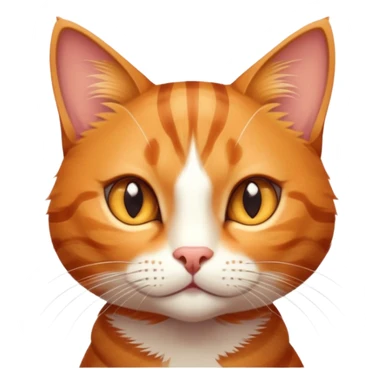 cinematic-cute-ginger-tabby-cat-portrait-emoji,-head-tilted-playfully-and-inquisitively,-sleek-orange-brown-fur-with-bold-tabby-stripes-and-a-distinctive-m-shaped-marking-on-the-forehead,-sparkling-amber-eyes,-simplified-yet-irresistible sticker