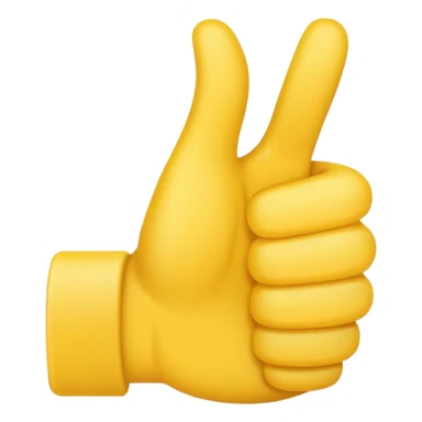 thumbs up emoji with two thumbs facinf outwards sticker