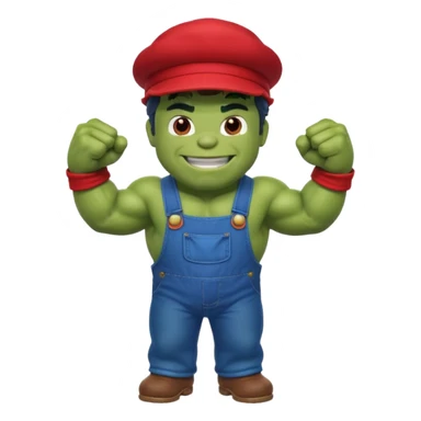 Hulk mario   sticker
