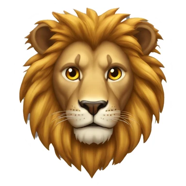 lion enrage avec les yeux rouges sticker