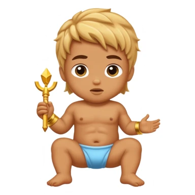 baby in zeus thigh sticker
