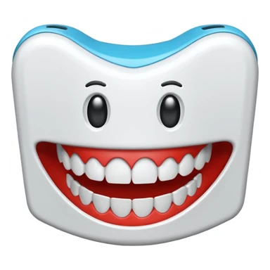 Wind-up chattering teeth sticker