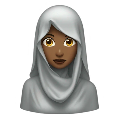 veiled woman sticker