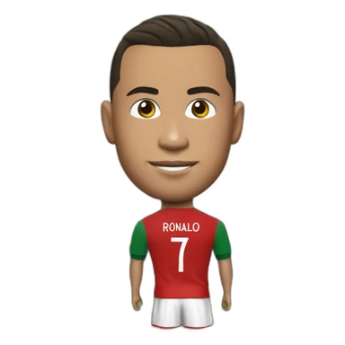 Ronaldo avec un maillot du portugal a la Coupe Du Monde sticker