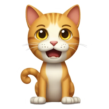 panic cat sticker