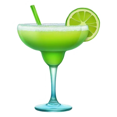 Giant margarita in colored glass sticker