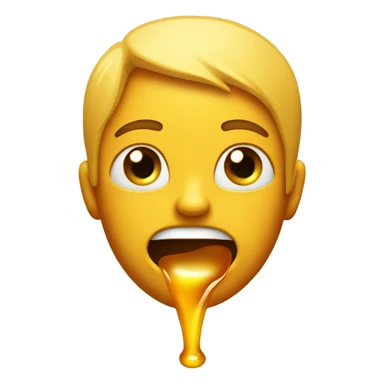 person throwing up honey sticker