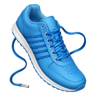 make an emoji of blue shoe laces only- they should be long and stringy sticker