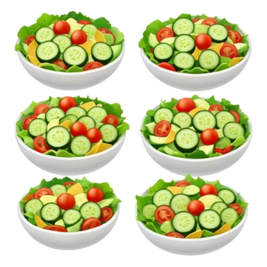 different salad different colors  sticker