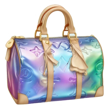 Iridescent Louis Vuitton bag sticker